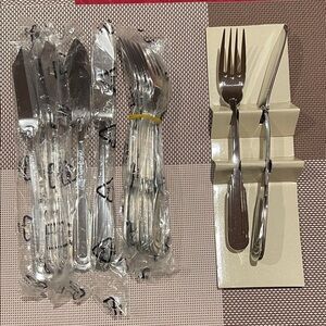Stylish Silver Flatware Set
